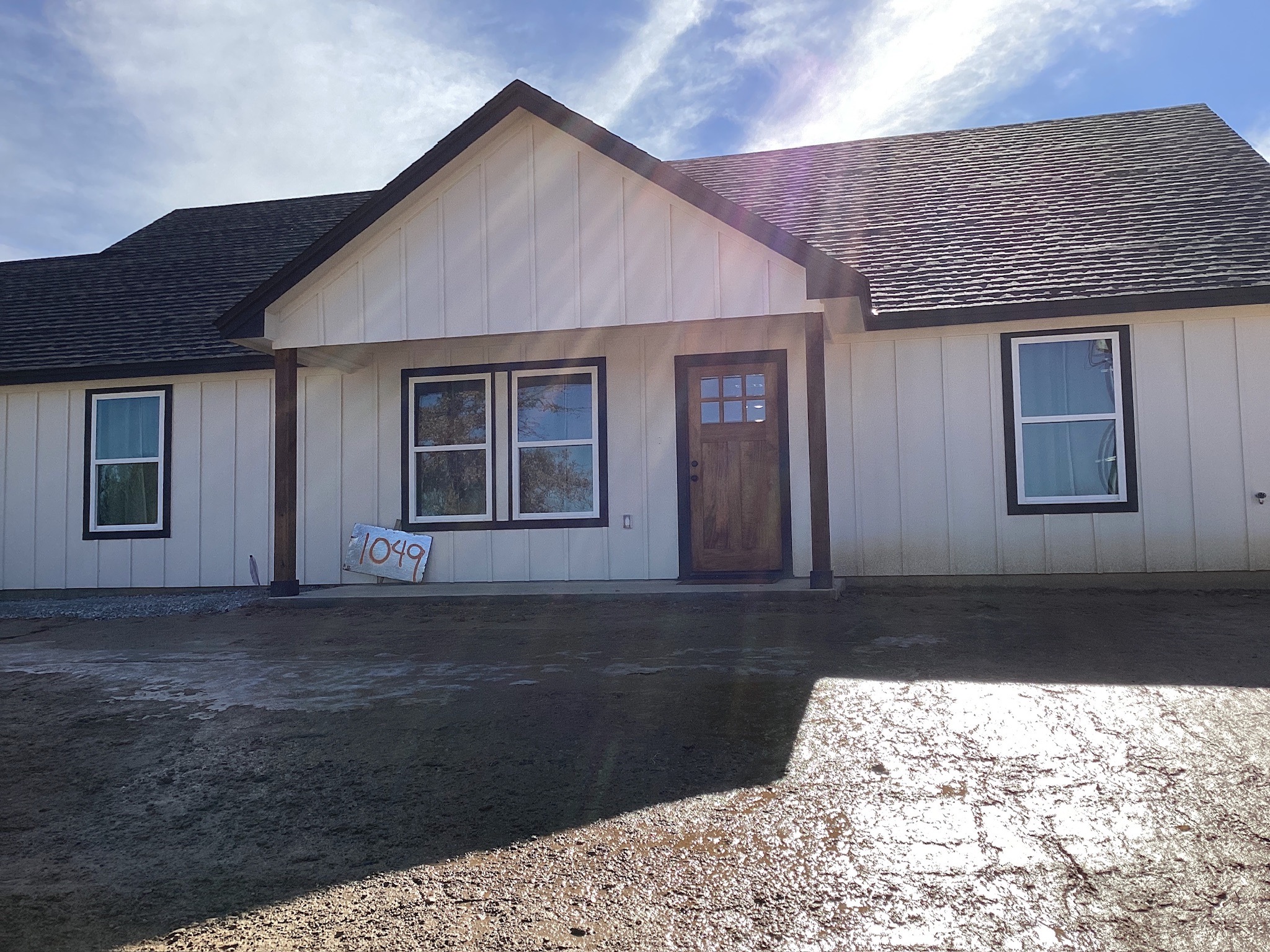 New build seamless gutters